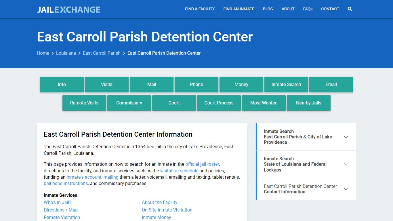 East Carroll Parish Detention Center - Jail Exchange
